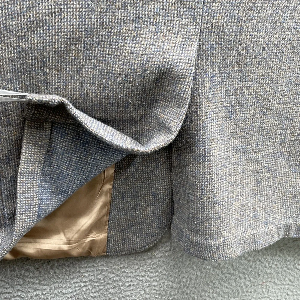 Vintage The Gallery Haggar Blazer Mens 44L Elbow Patch Old Money Preppy Business